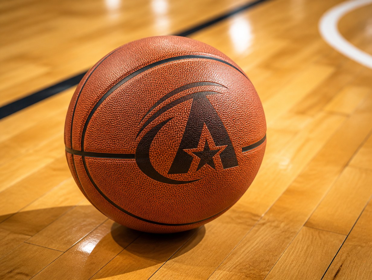 AI-generated basketball mockup sample