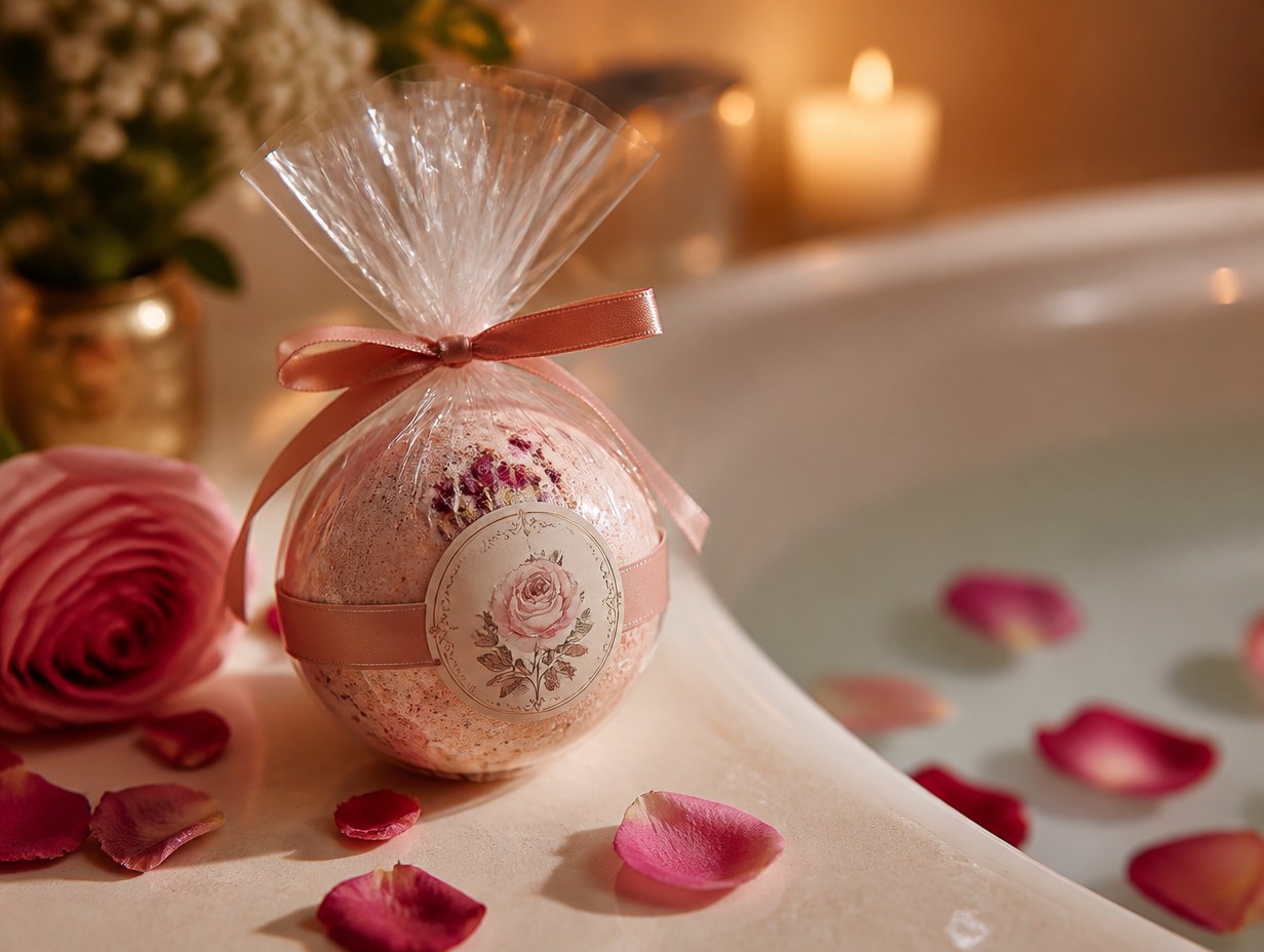 Bath Bomb Label mockup example