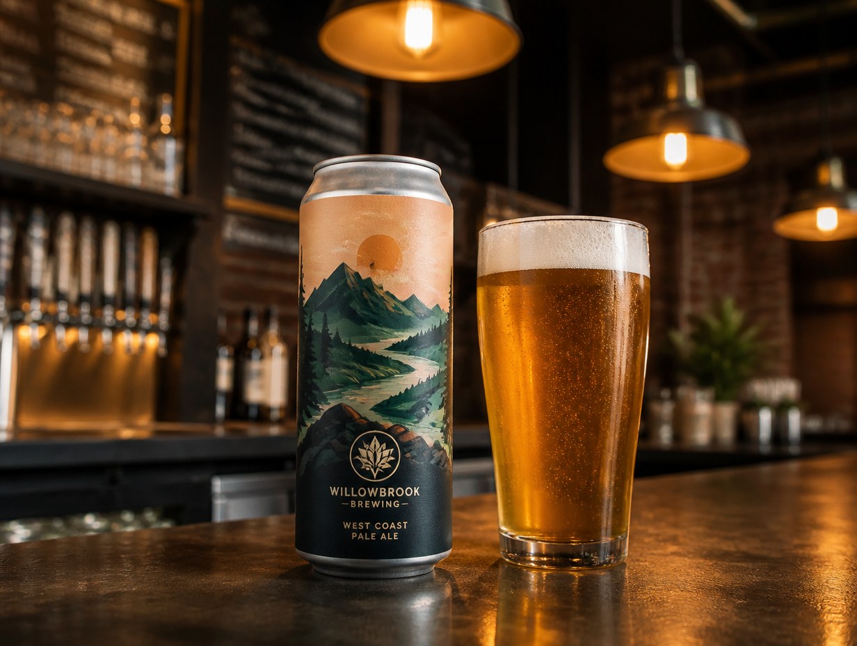 Beer Can Label mockup example