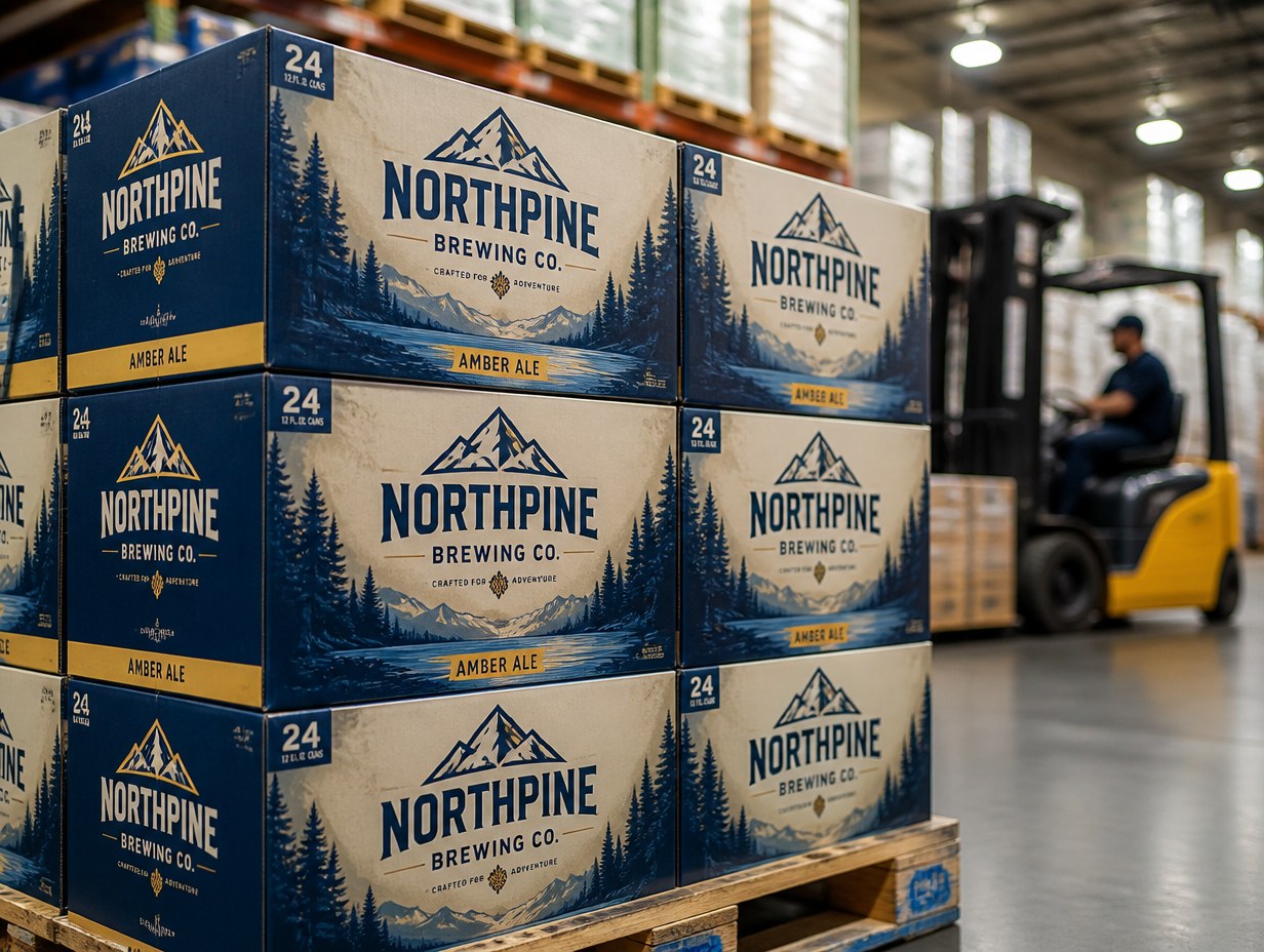 Beer Case Box mockup example