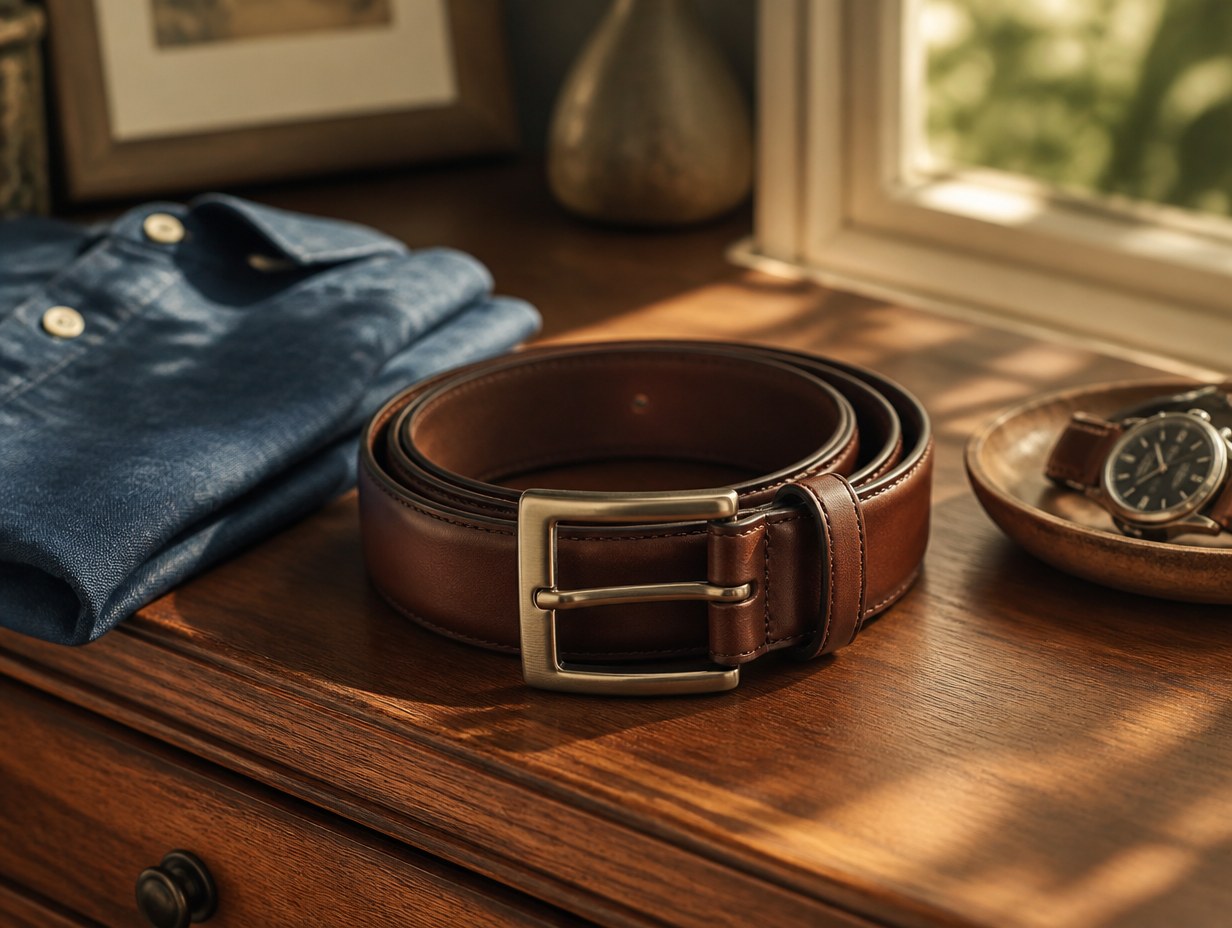 AI-generated belt mockup sample