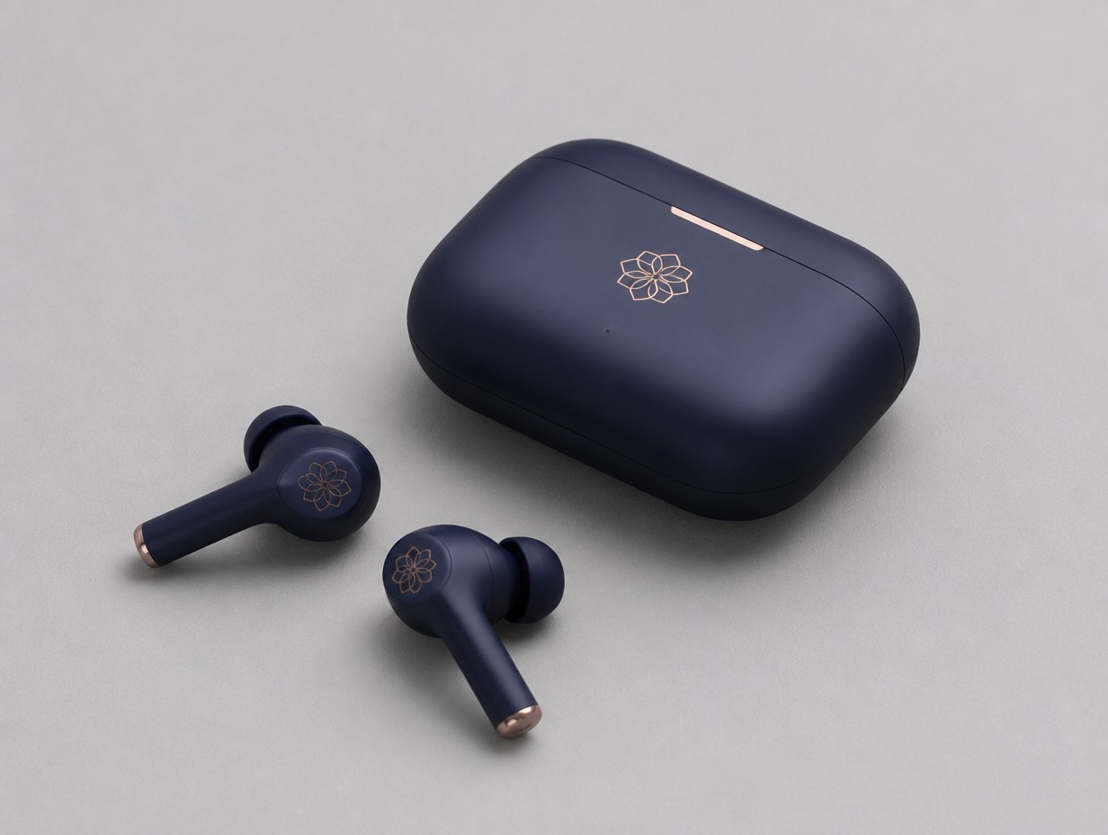 Bluetooth Earbuds mockup example