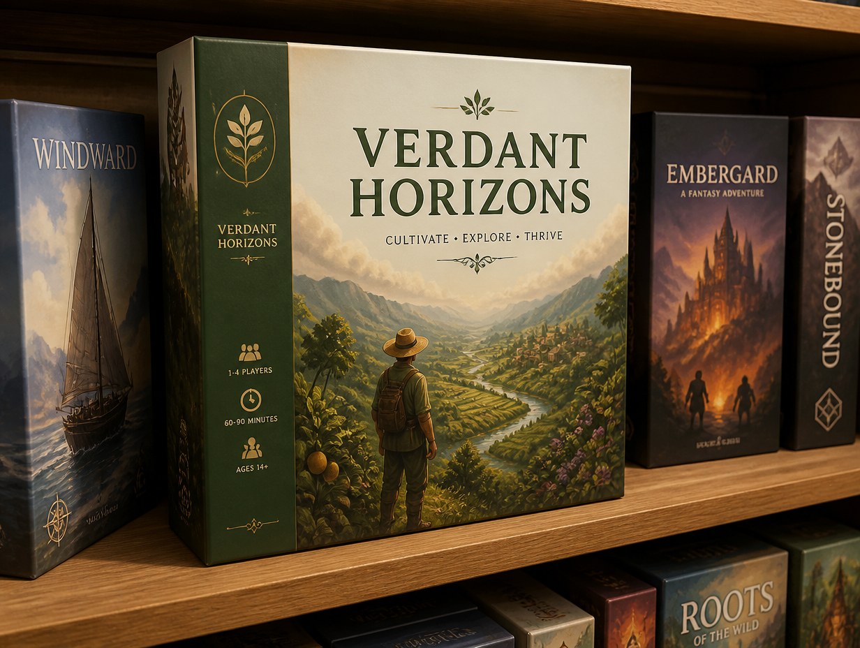 Board Game Box mockup example