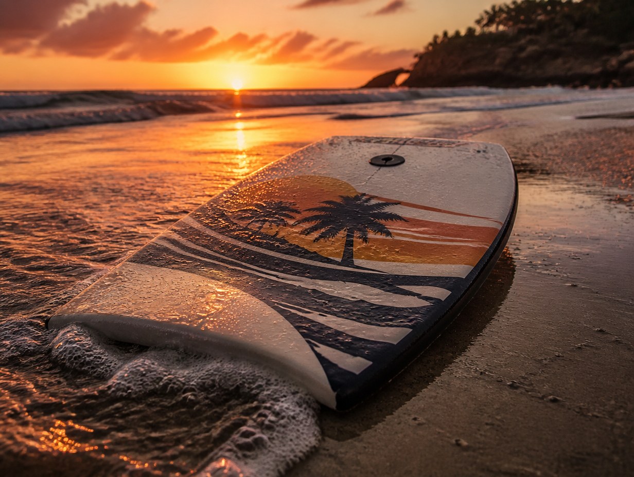 AI-generated bodyboard mockup sample