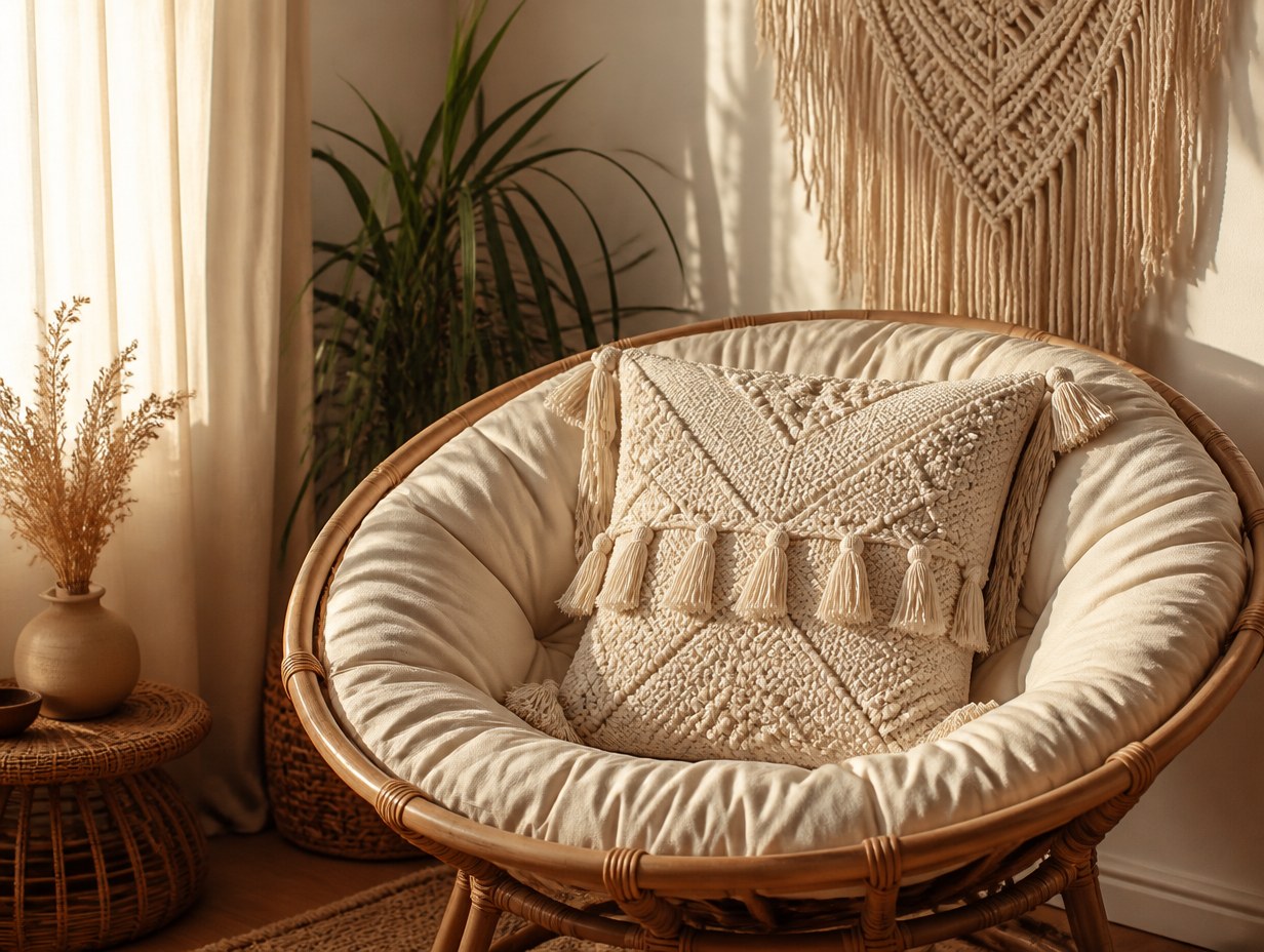 Boho Pillow Cover mockup example