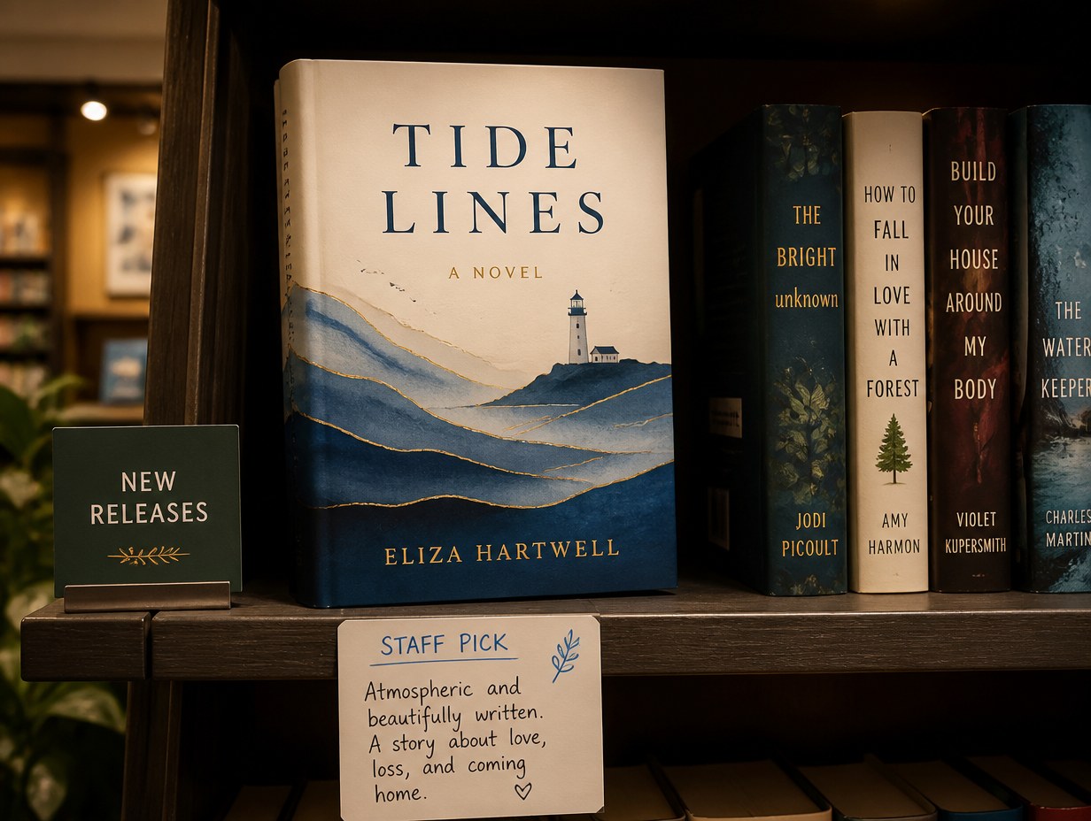 Bookstore Display Shelf mockup example