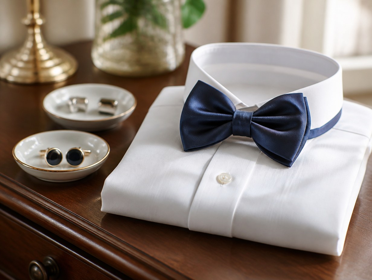 AI-generated bow tie mockup sample
