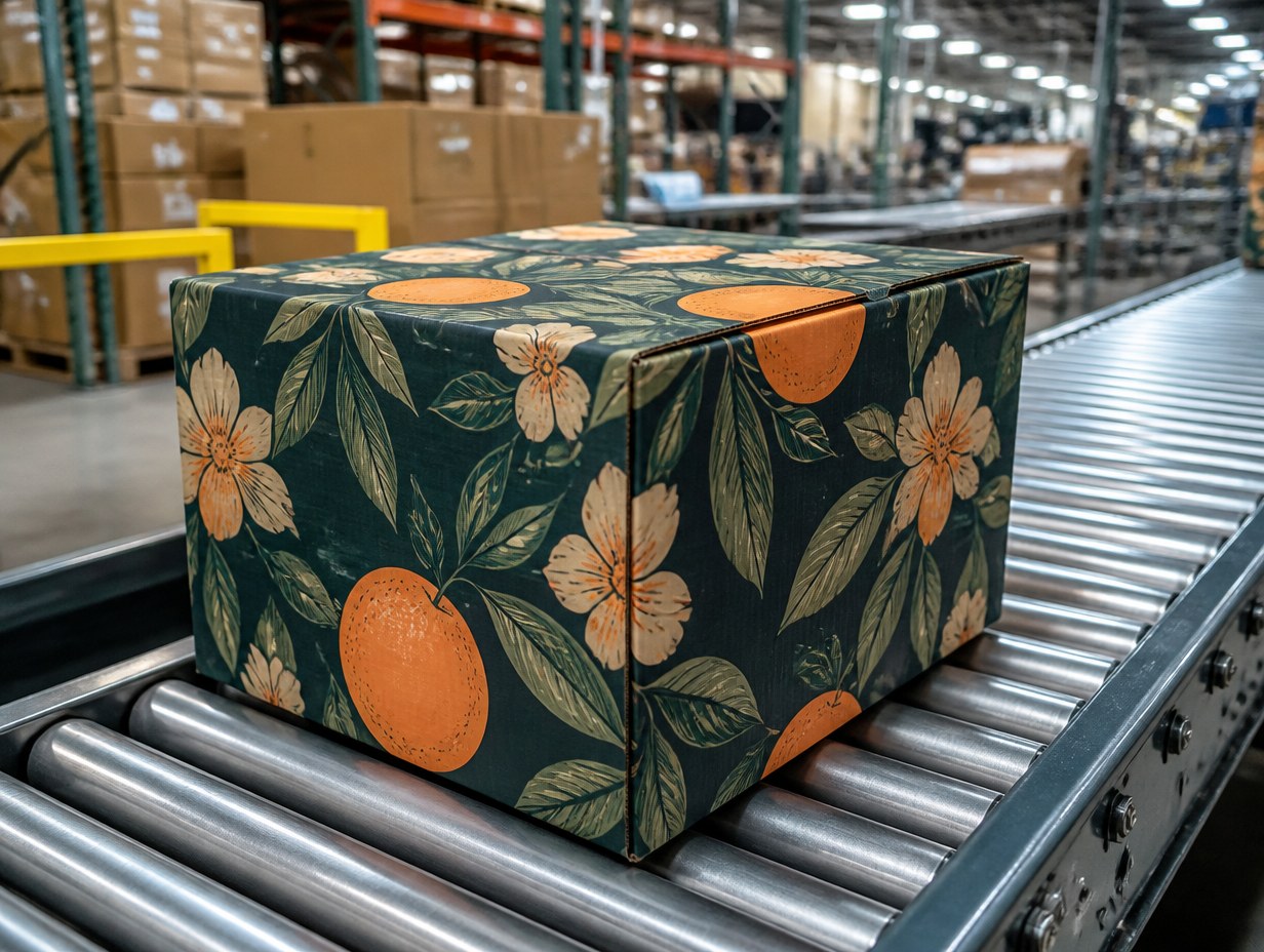 Branded Shipping Box mockup example