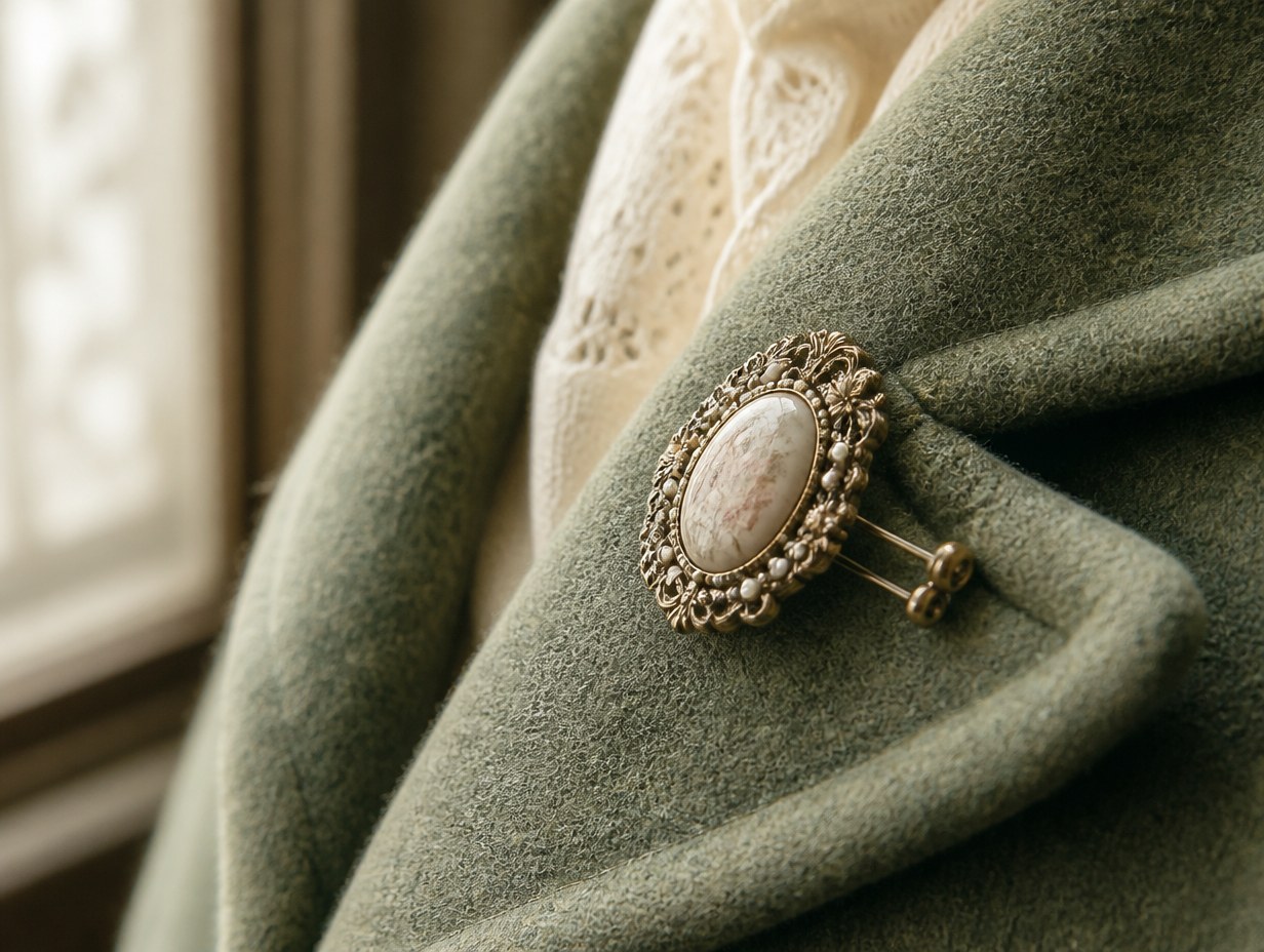 AI-generated brooch mockup sample