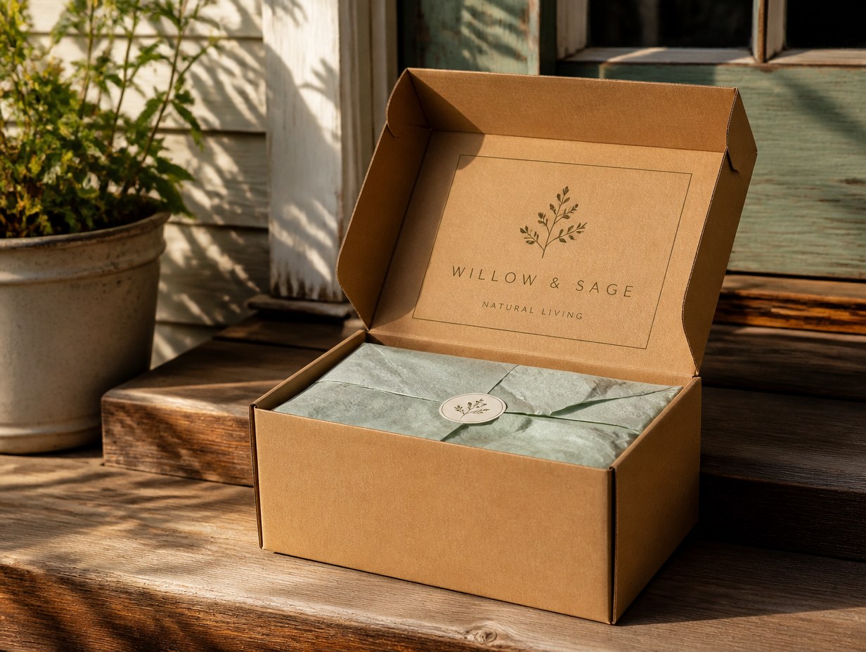 Brown Kraft Box mockup example