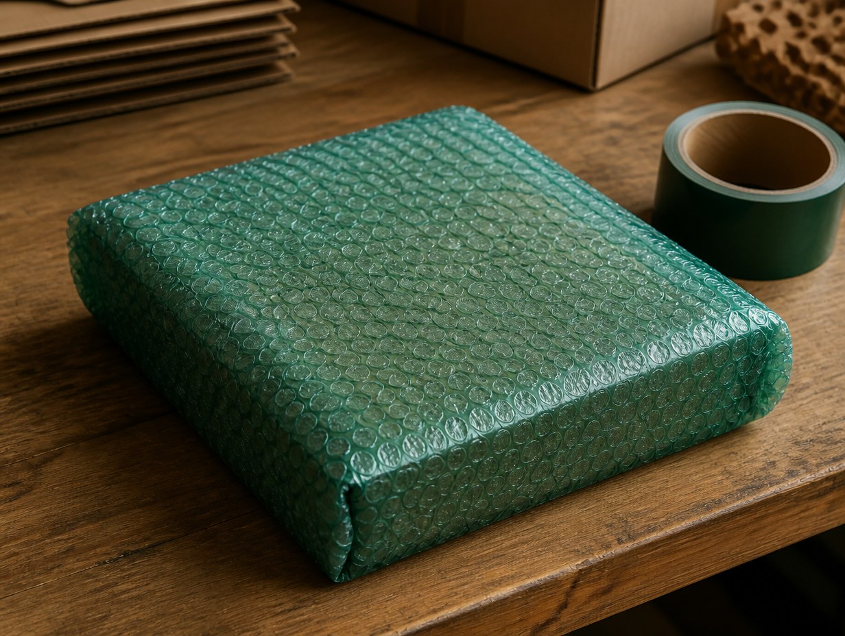 AI-generated bubble wrap mockup sample