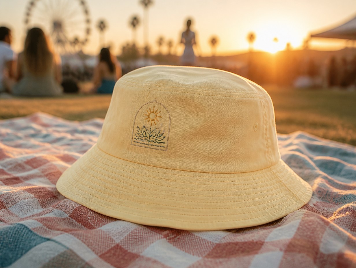 AI-generated bucket hat mockup sample