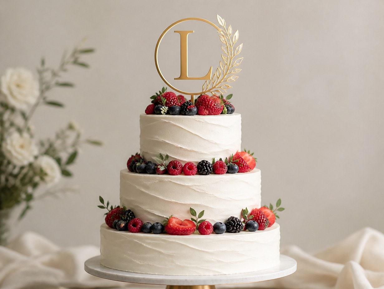 AI-generated cake topper mockup sample