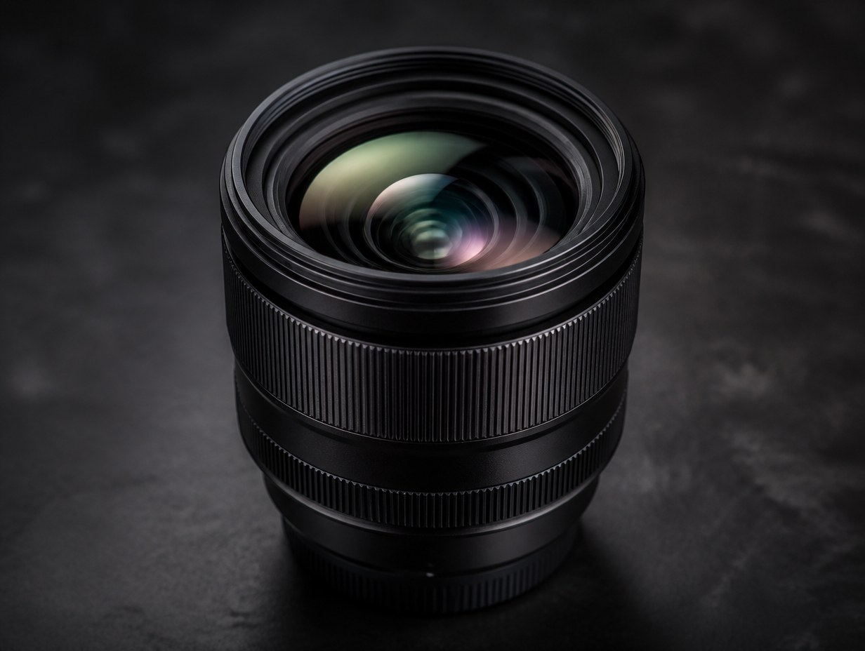 AI-generated camera lens mockup sample