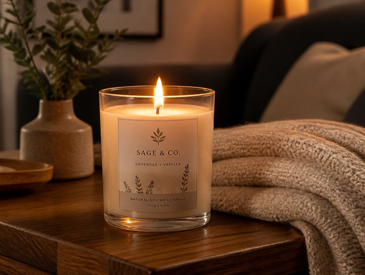 Candle Jar mockup example