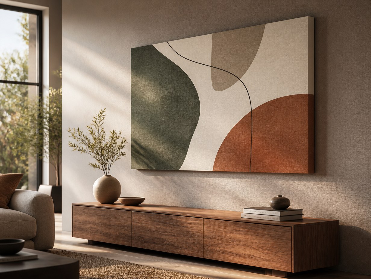 AI-generated canvas print mockup sample