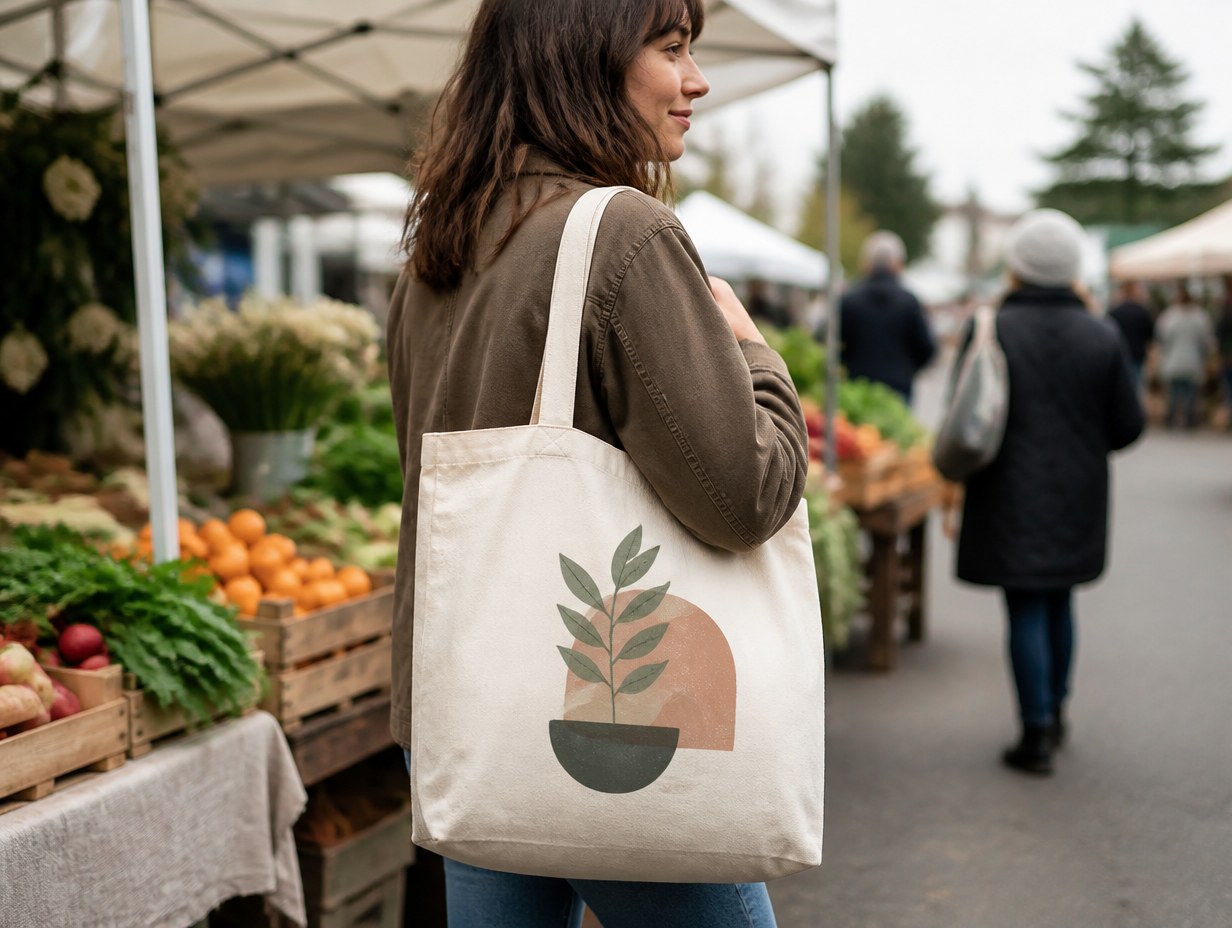 Canvas Tote Bag mockup example