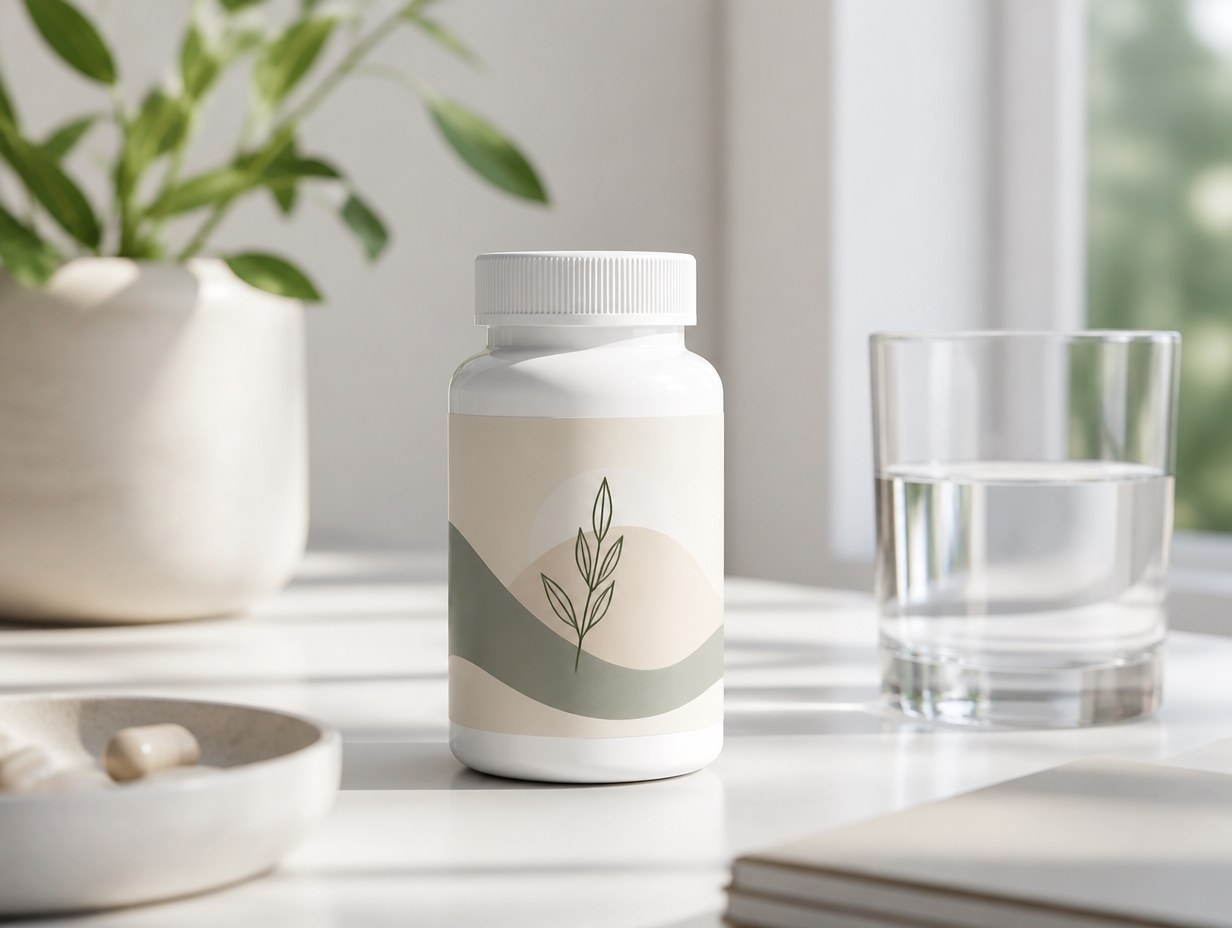Capsule Bottle mockup example