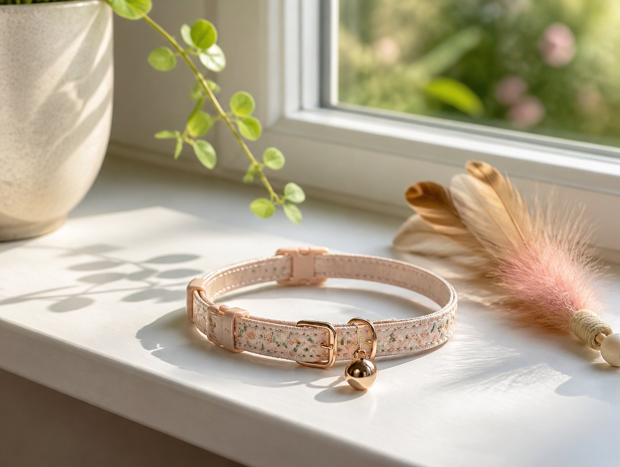 AI-generated cat collar mockup sample