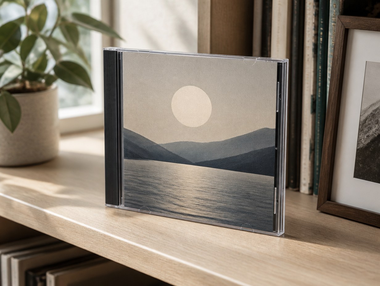 AI-generated cd case mockup sample