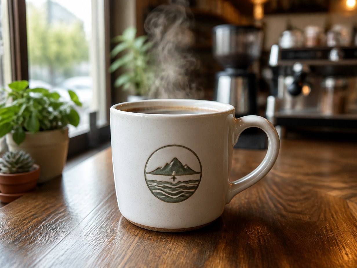 Ceramic Logo mockup example