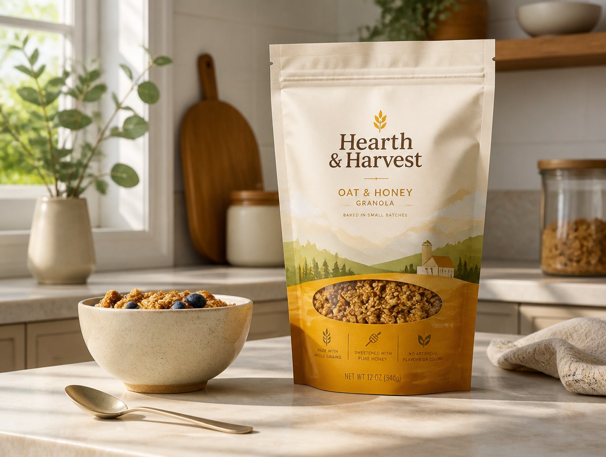 Cereal Bag mockup example