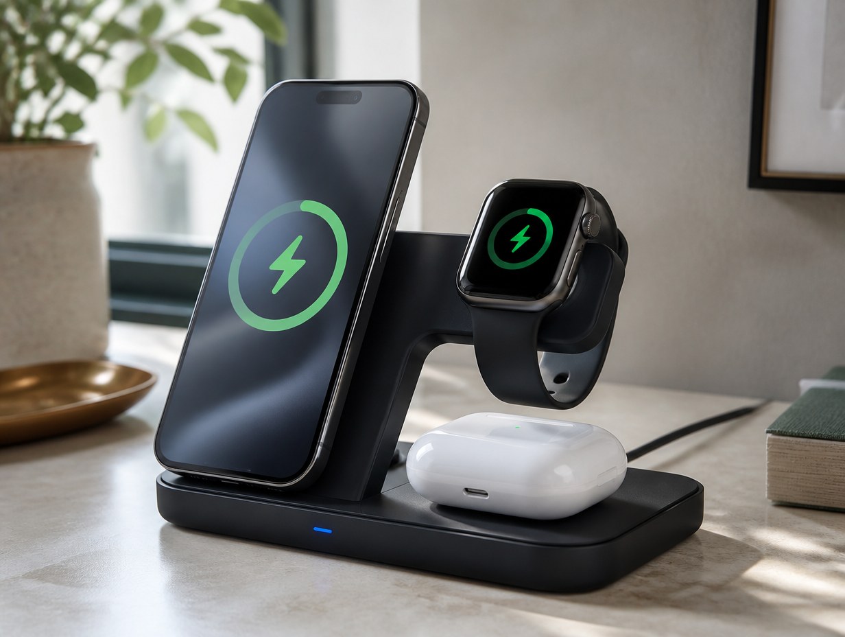 AI-generated charging station mockup sample