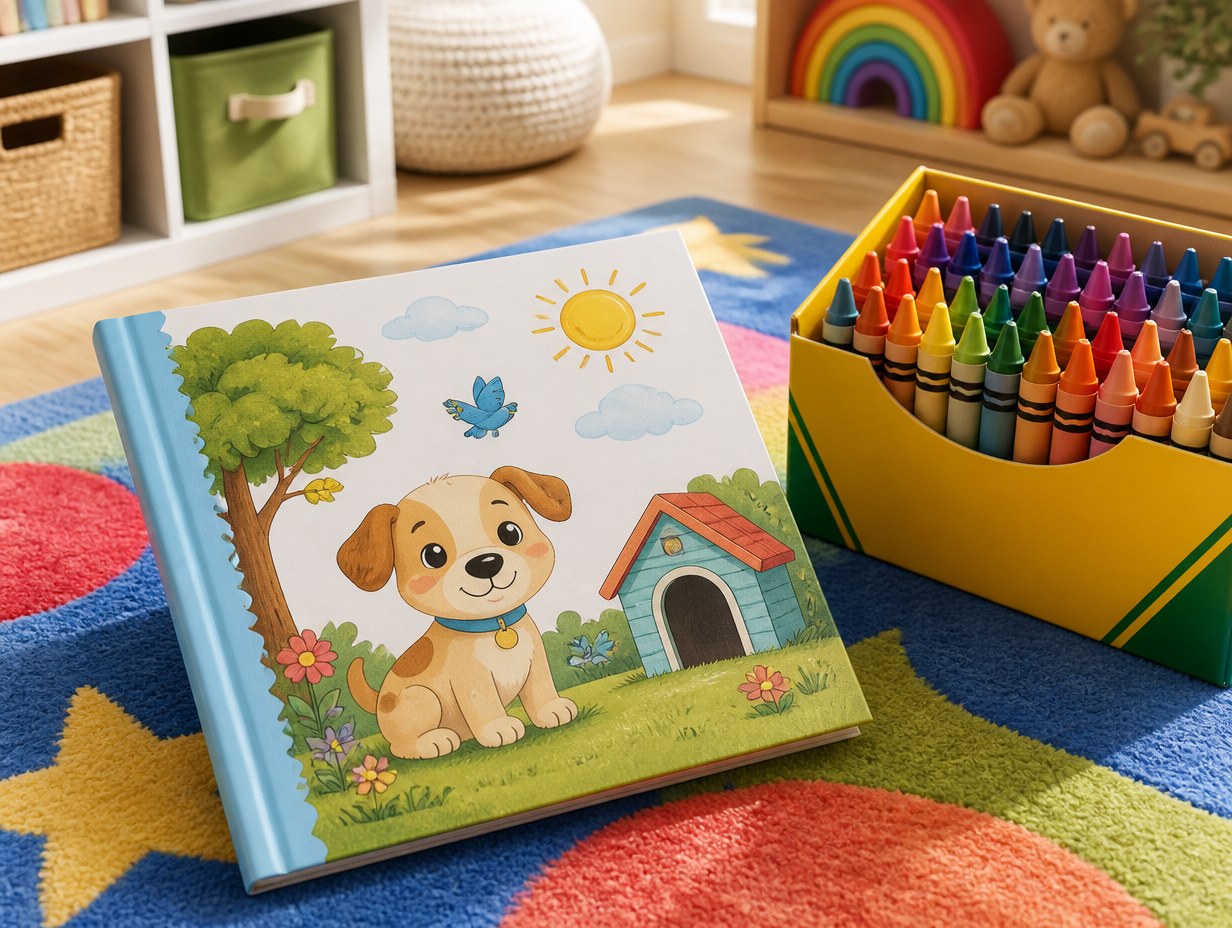 Children's Coloring Book mockup example