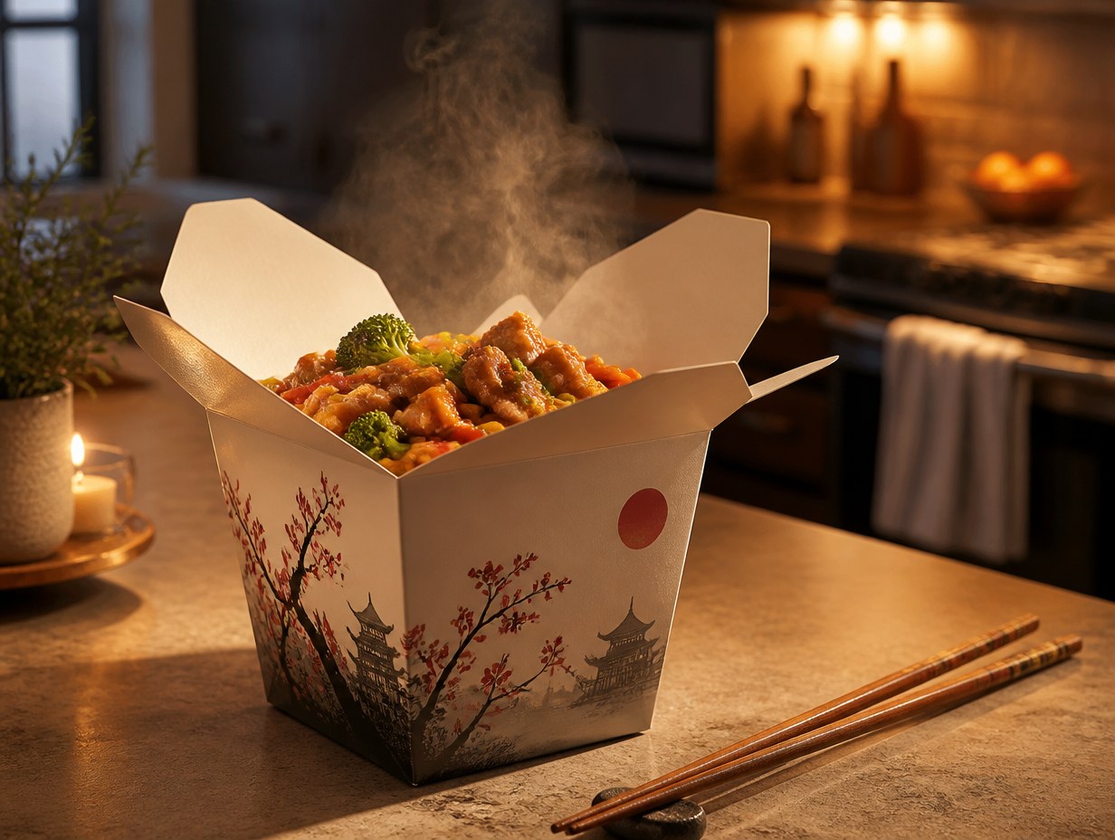 Chinese Takeout Box mockup example