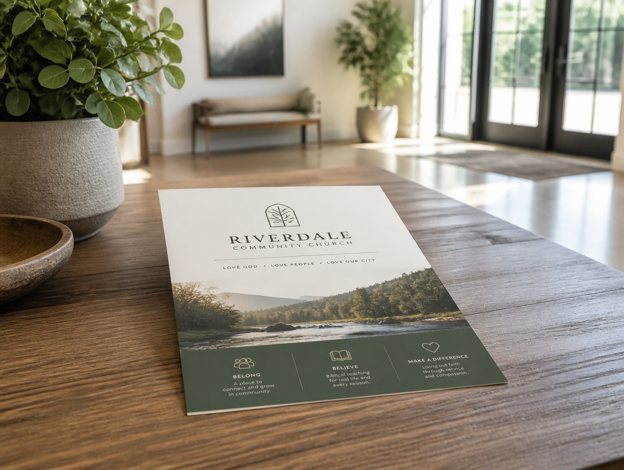 Church Flyer mockup example