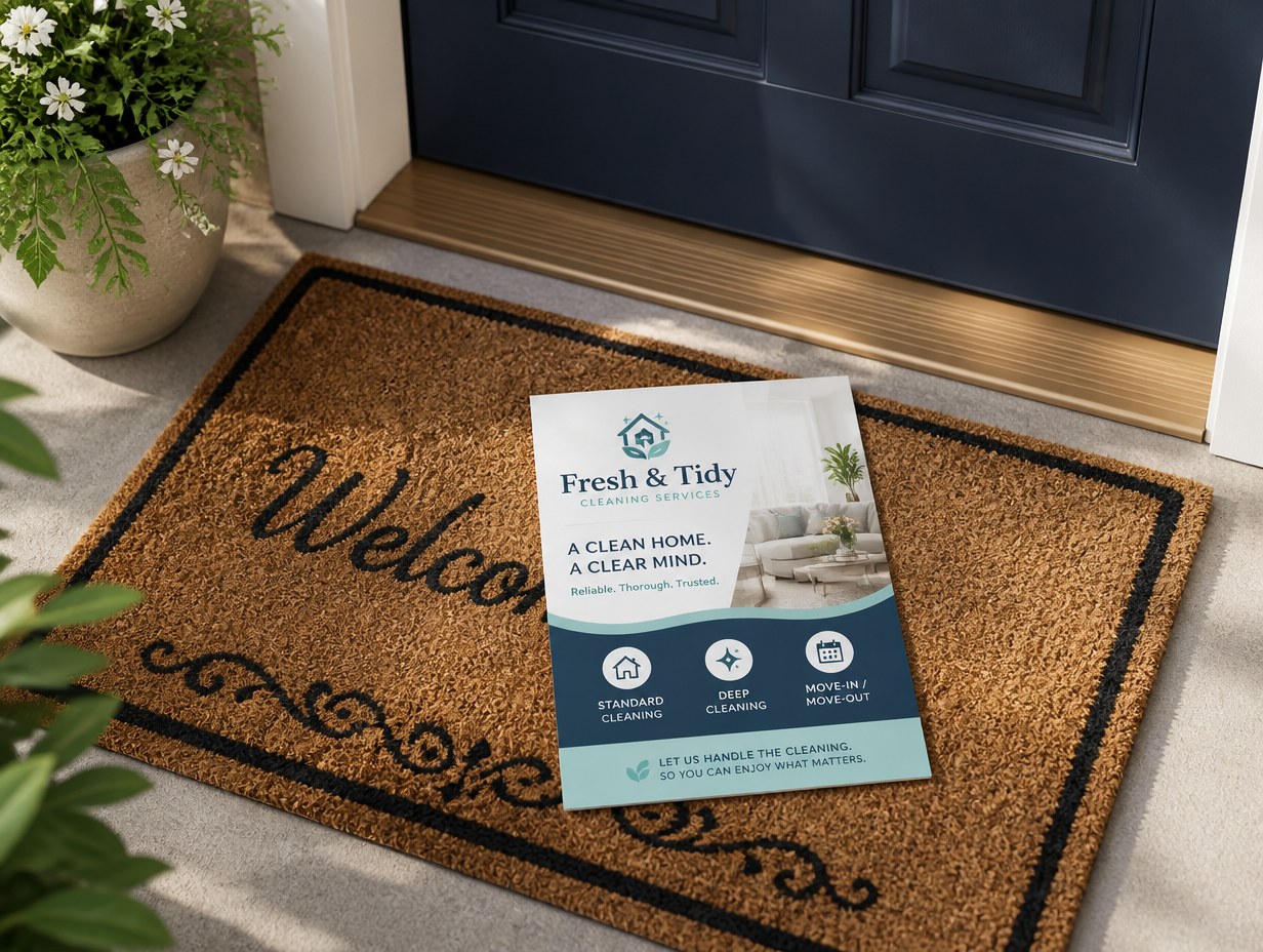Cleaning Service Flyer mockup example
