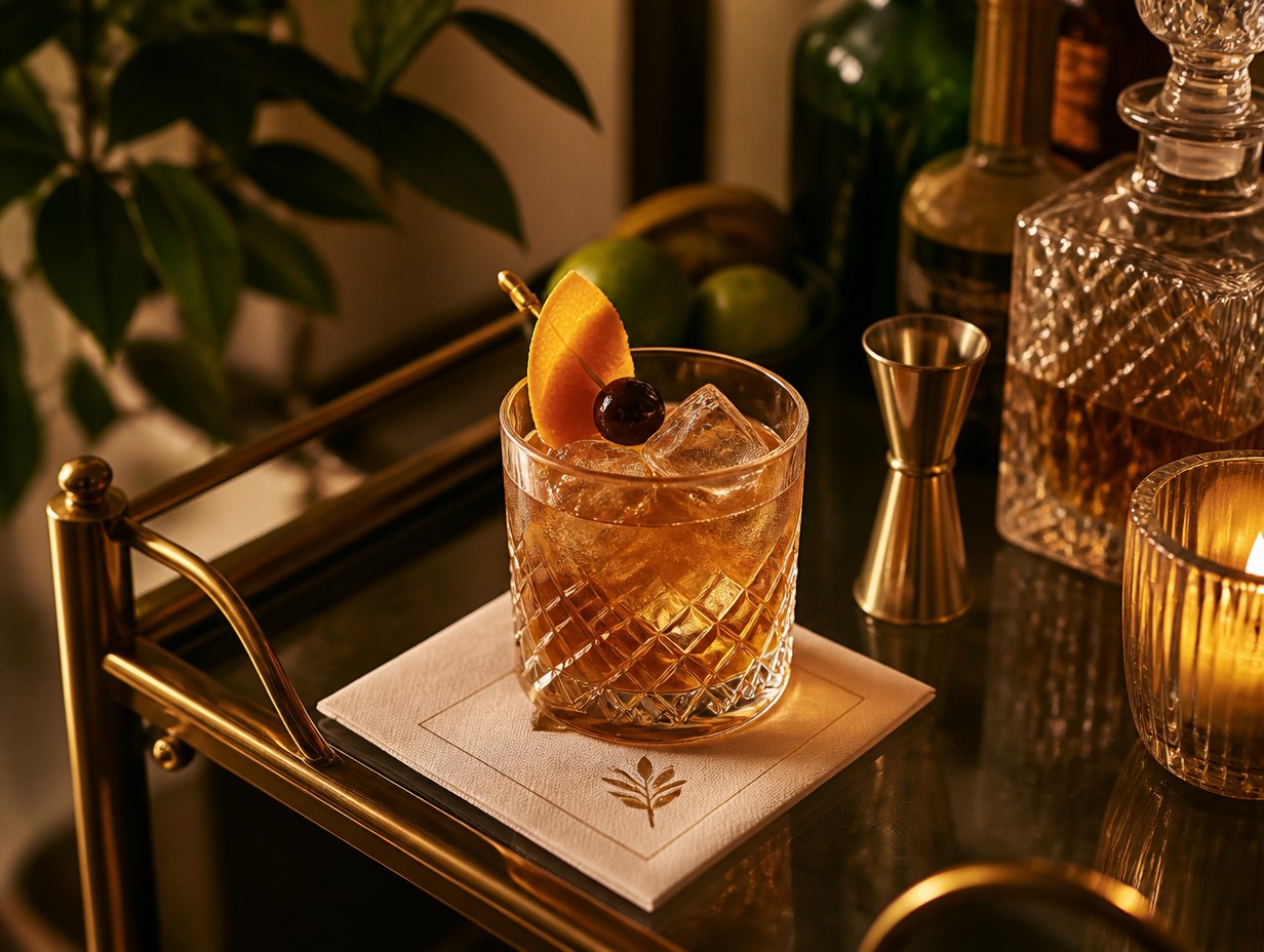 Cocktail Napkin mockup example