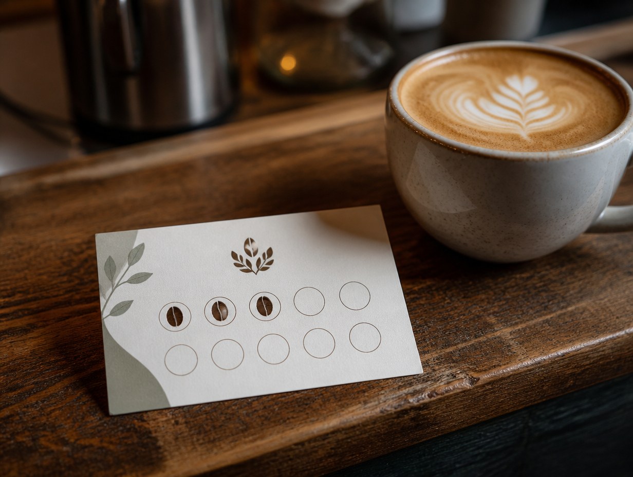 Coffee Loyalty Card mockup example
