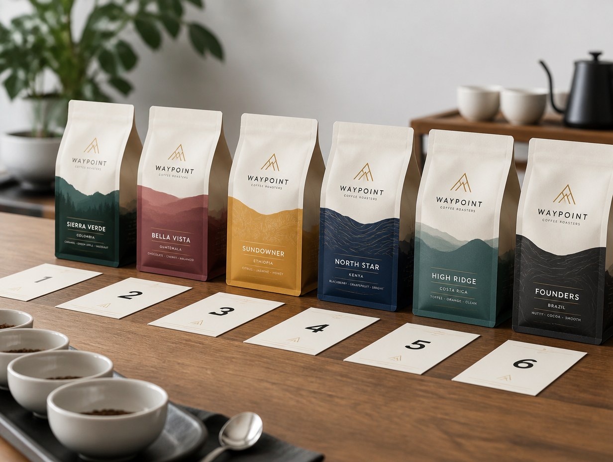 Coffee Sample Bag mockup example
