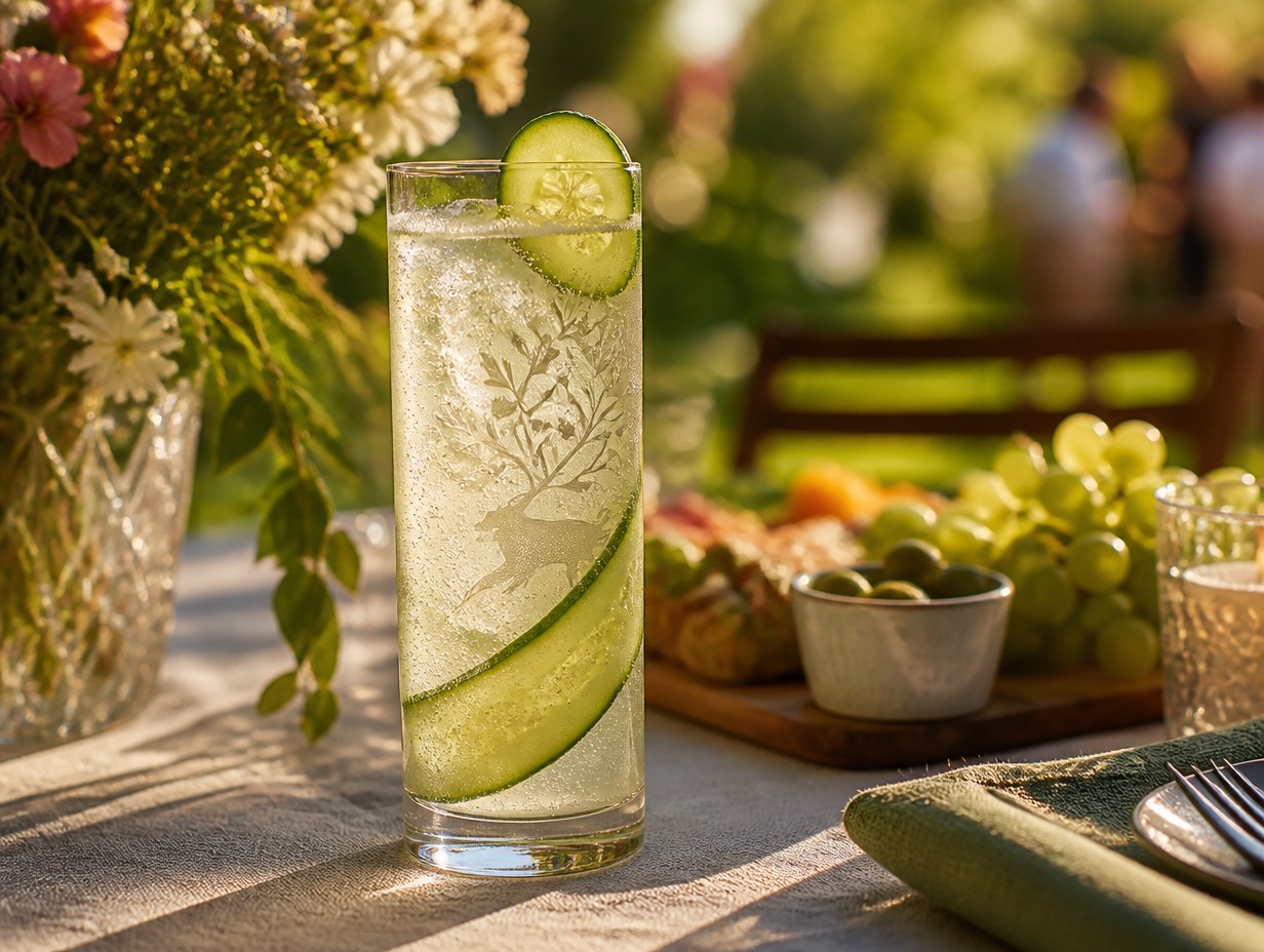 AI-generated collins glass mockup sample