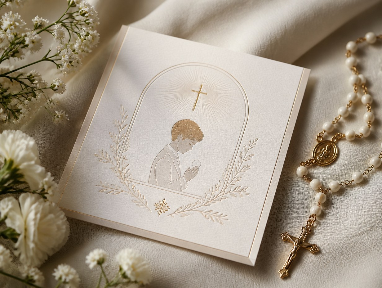 Communion Invitation mockup example