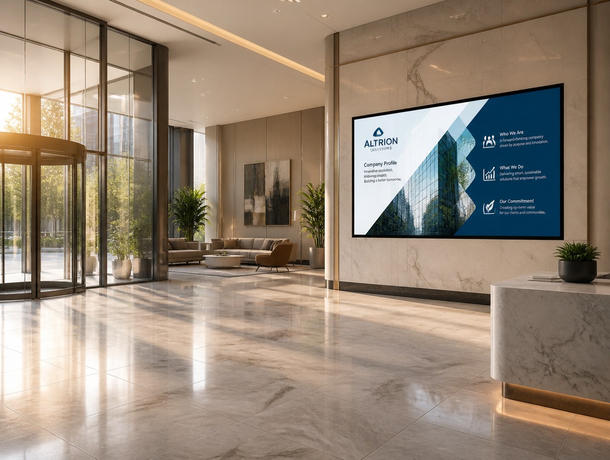 Company Profile Presentation mockup example
