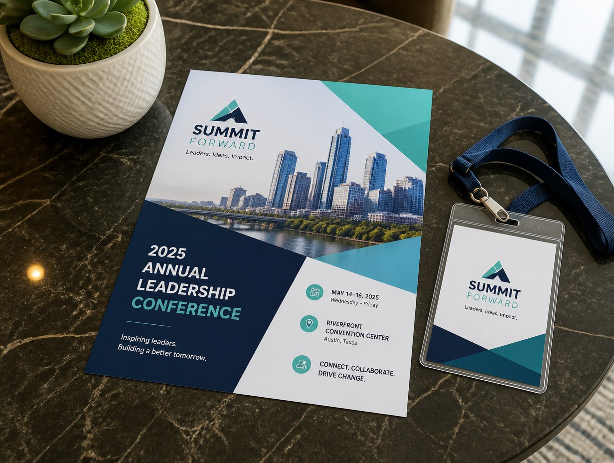 Conference Flyer mockup example