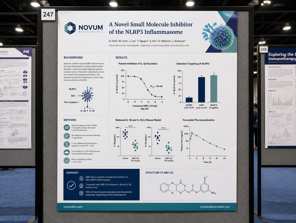 AI-generated conference poster mockup sample