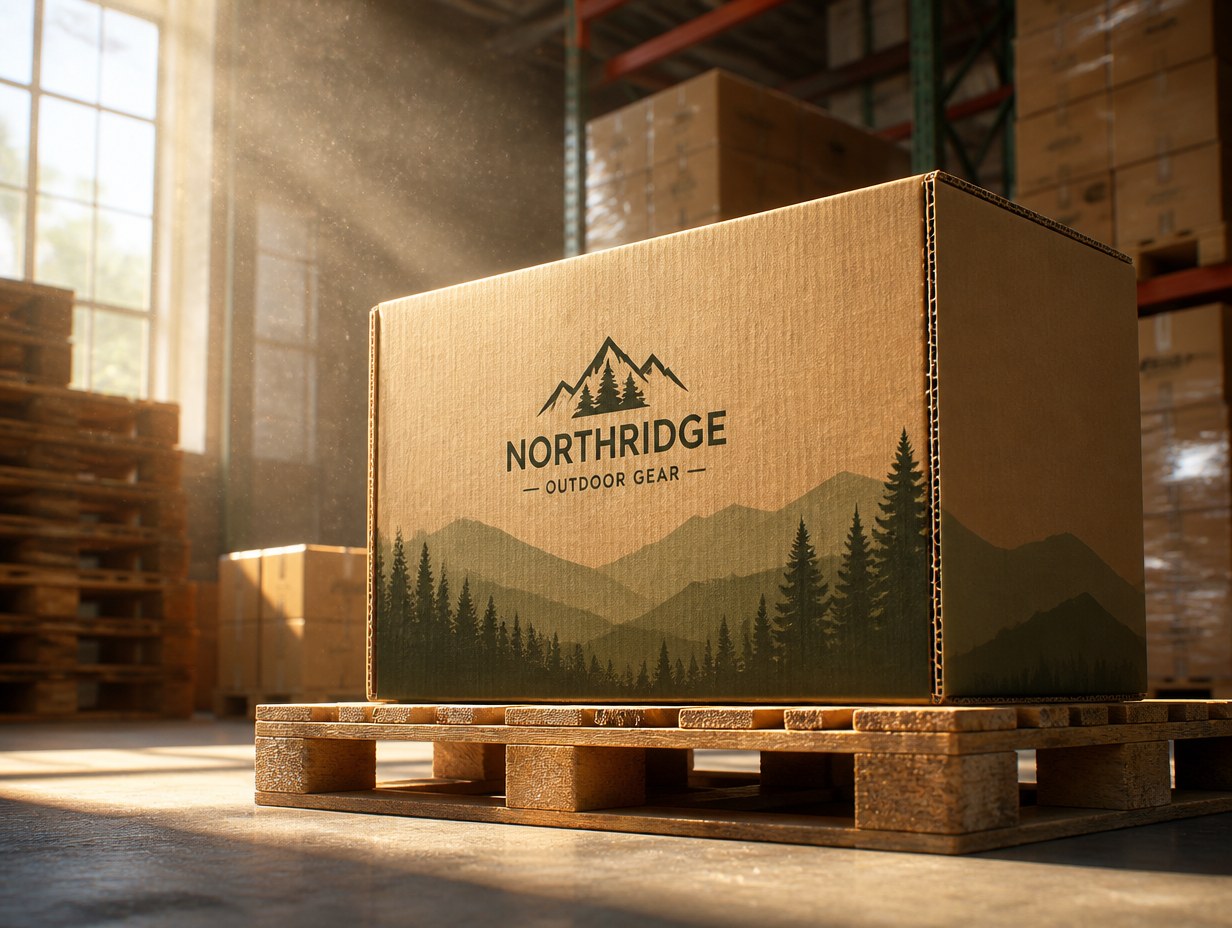 Corrugated Box mockup example