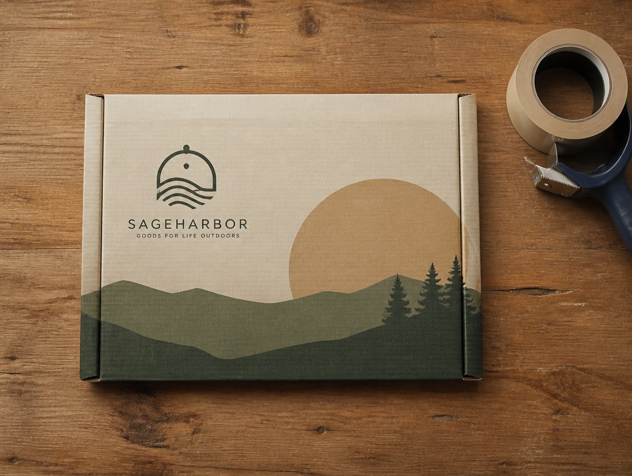 Corrugated Mailer mockup example