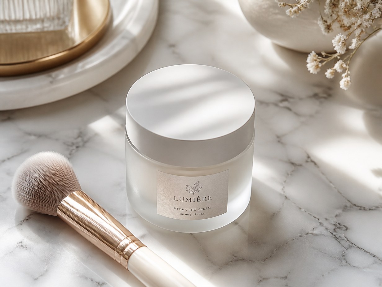 Cosmetic Label mockup example
