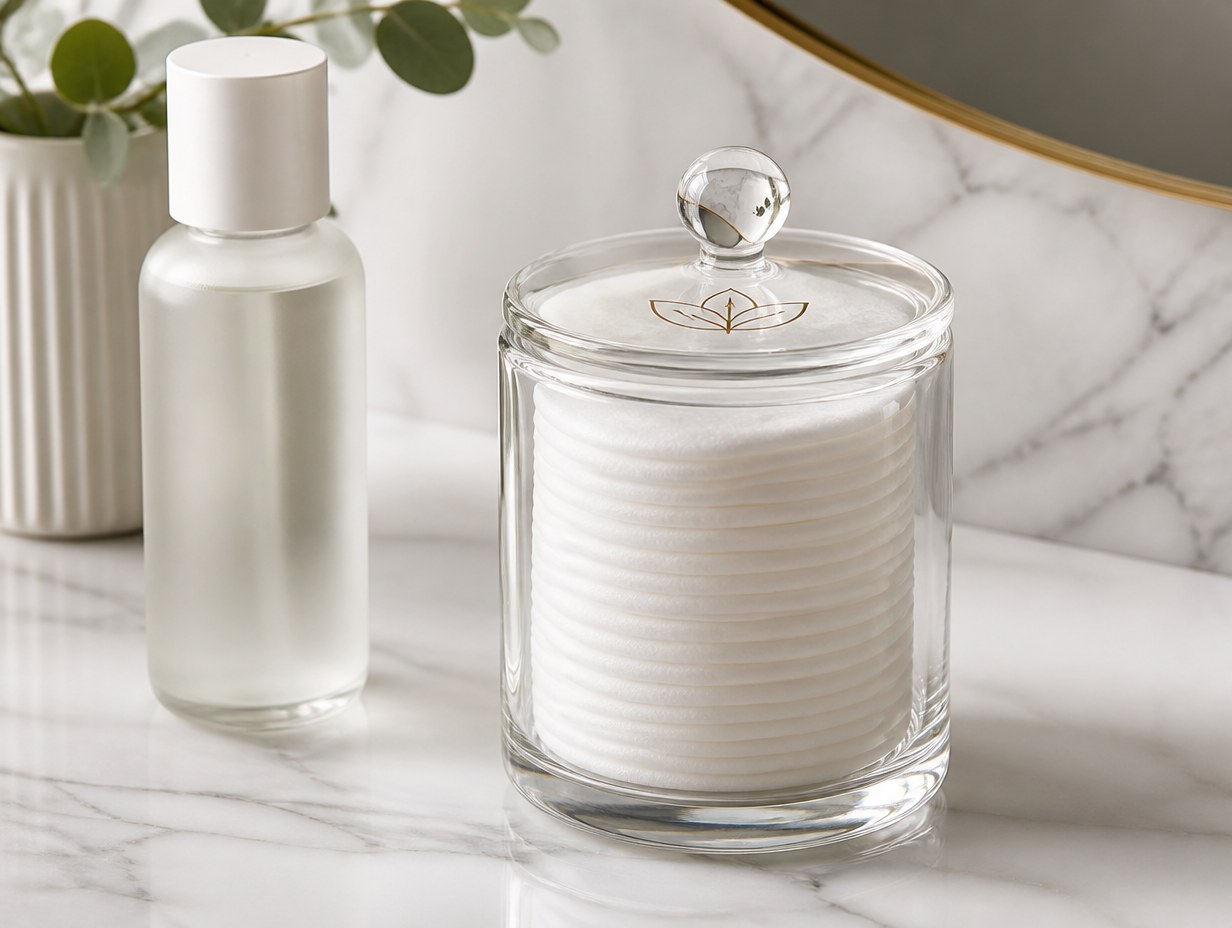 Cotton Round Jar mockup example