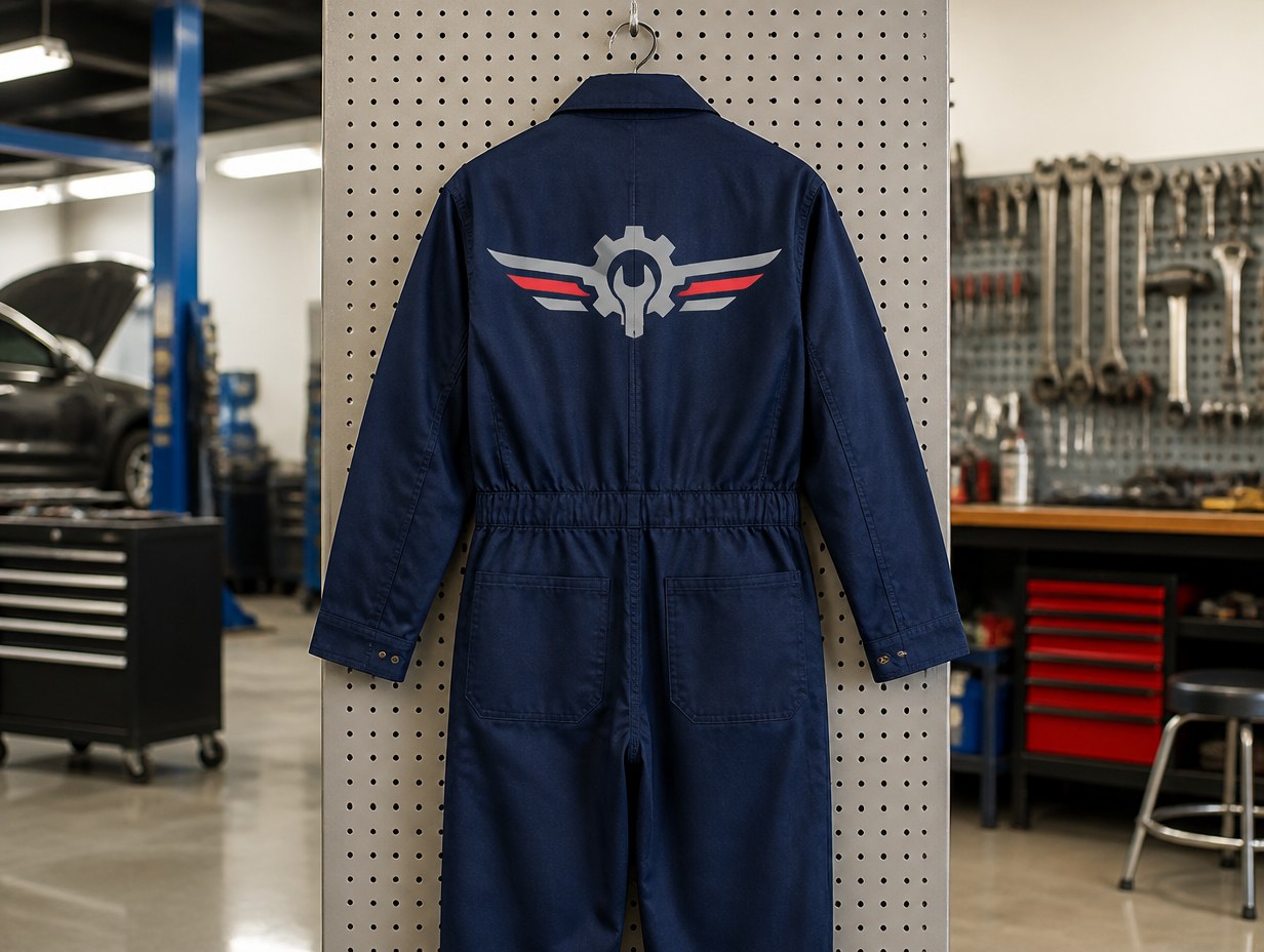 AI-generated coveralls mockup sample