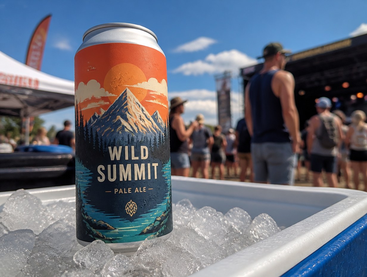 AI-generated craft beer label mockup sample