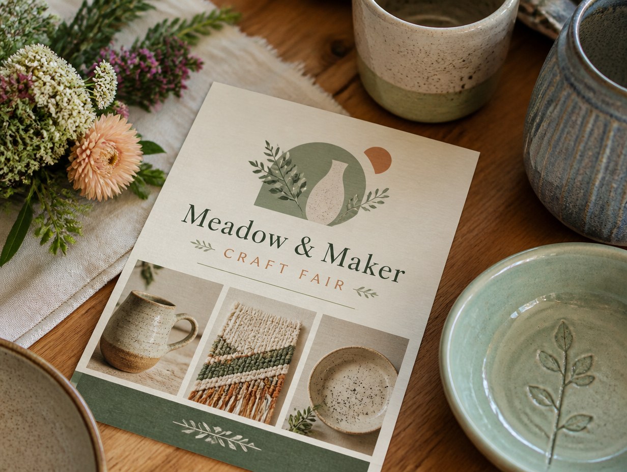 Craft Fair Flyer mockup example