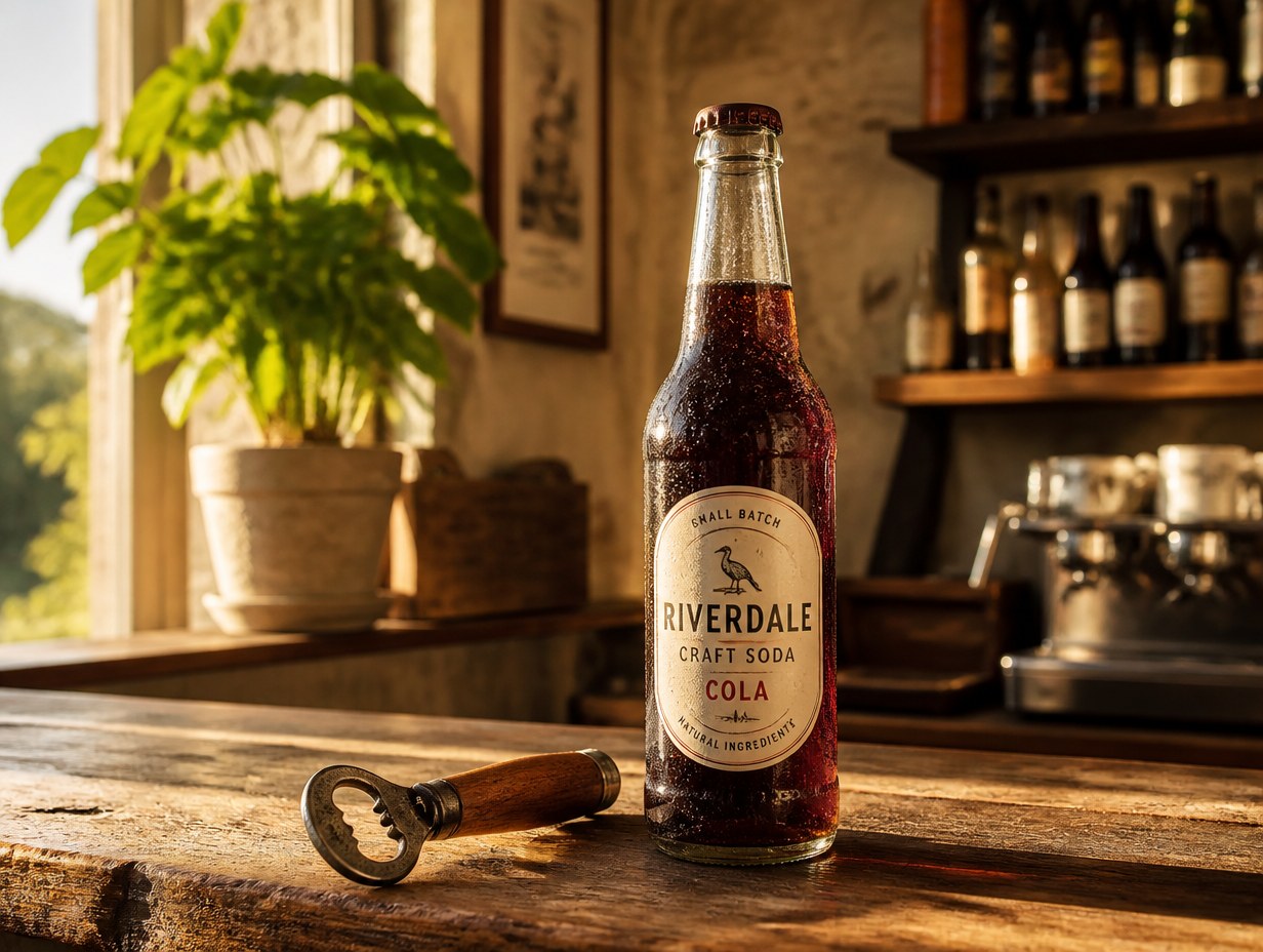 Craft Soda Bottle mockup example