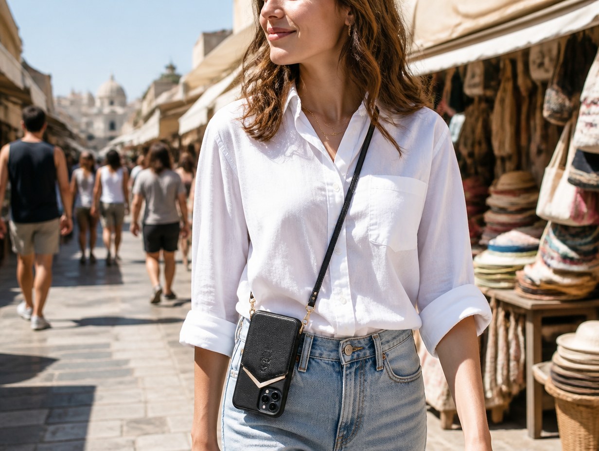 Crossbody Phone Case mockup example