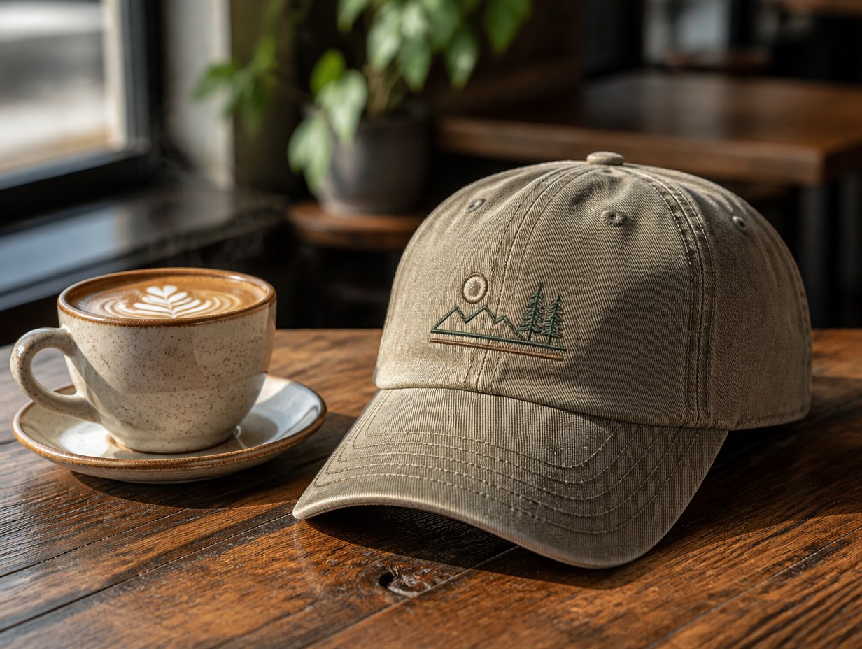 AI-generated dad hat mockup sample