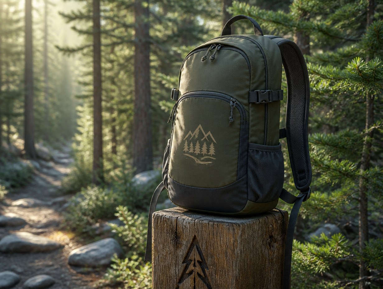 AI-generated daypack mockup sample
